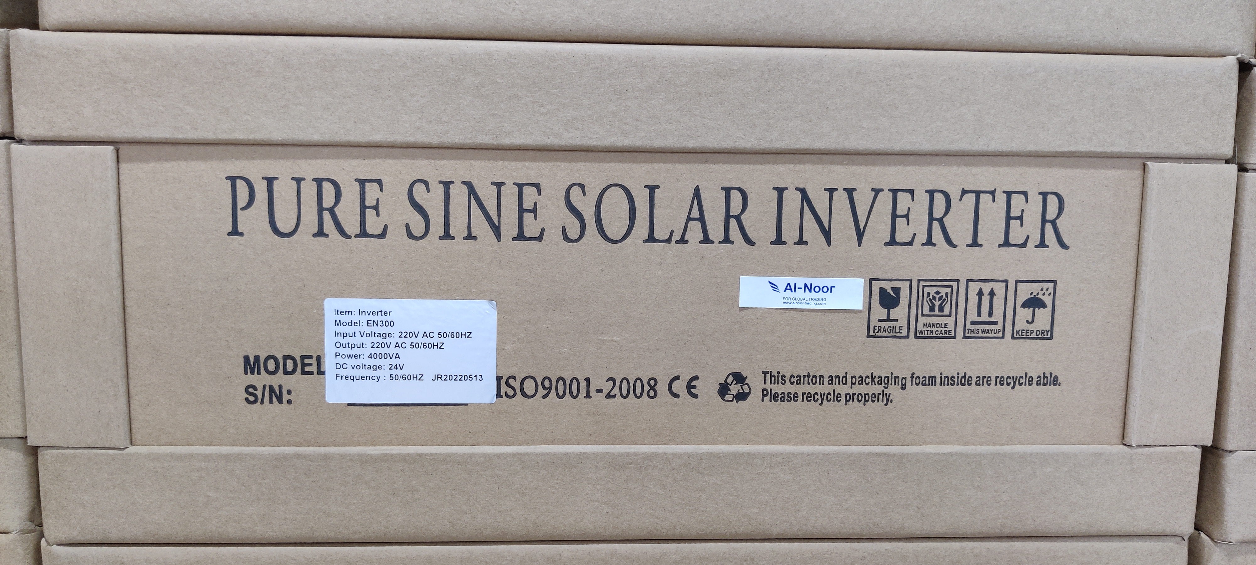 The end of manufacturing of the high quality inverter and the start of shipping